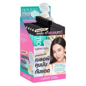 Cathy doll not-too matte slide cushion#02 light beige spf50+pa++++ เคที่ดอลล์ นอตทูแมทท์สไลท์คุชชั่น 6gx6pcs