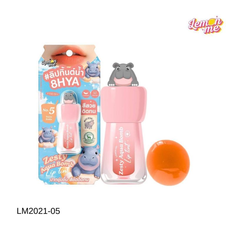 LM2021 Lemon me zesty aqua bomb lip tint# apple soda เลม่อน มี เซสตี้ ลิป ทิ้นต์ 2.6g - 05.Yuzu soda