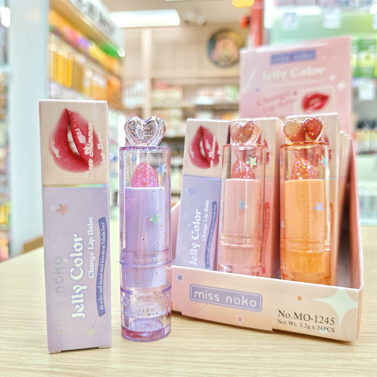 MO-1245 Miss nako jelly color change lip balm มิส นาโกะ เจลลี่ คัลเลอร์ เชนจ์ ลิปบาล์ม 3.2g - Image 8