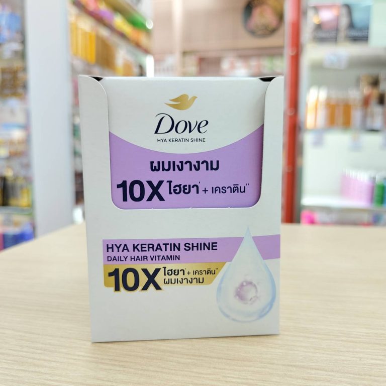 Dove hair vitamin 1mlx6cap โดฟ เคราติน - 01. Dove hya keratin shine daily