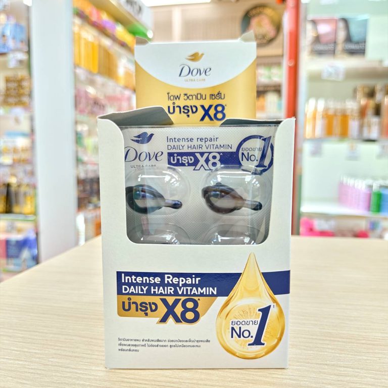 Dove hair vitamin 1mlx6cap โดฟ เคราติน - 02. Dove ultra care intense repair daily