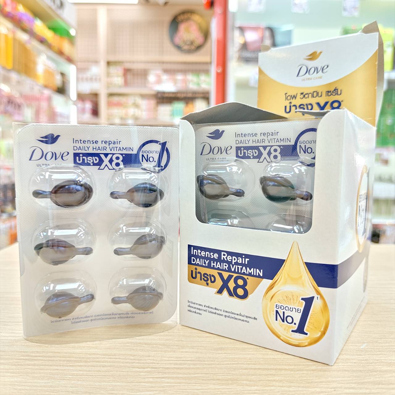 Dove hair vitamin 1mlx6cap โดฟ เคราติน - Image 13