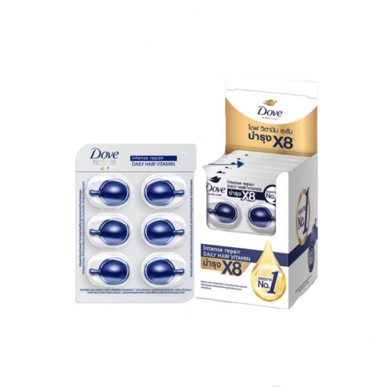 Dove hair vitamin 1mlx6cap โดฟ เคราติน - Image 17