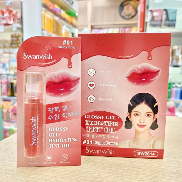 CX-YJ-SW2014 Swanwish glossy gel hydrating tint oil สวอนวิช กลอสซี่ เจล ไฮเดรติ้ง ทินท์ ออยล์ 3.5ml - 01. happypunch