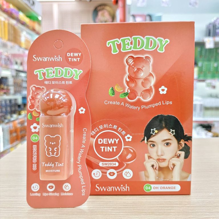 CX-YJ-SW2034 Swanwish dewy tint teddy lip สวอนวิช เท็ดดี้ ทิ้น 3.5ml - 04. OH orange