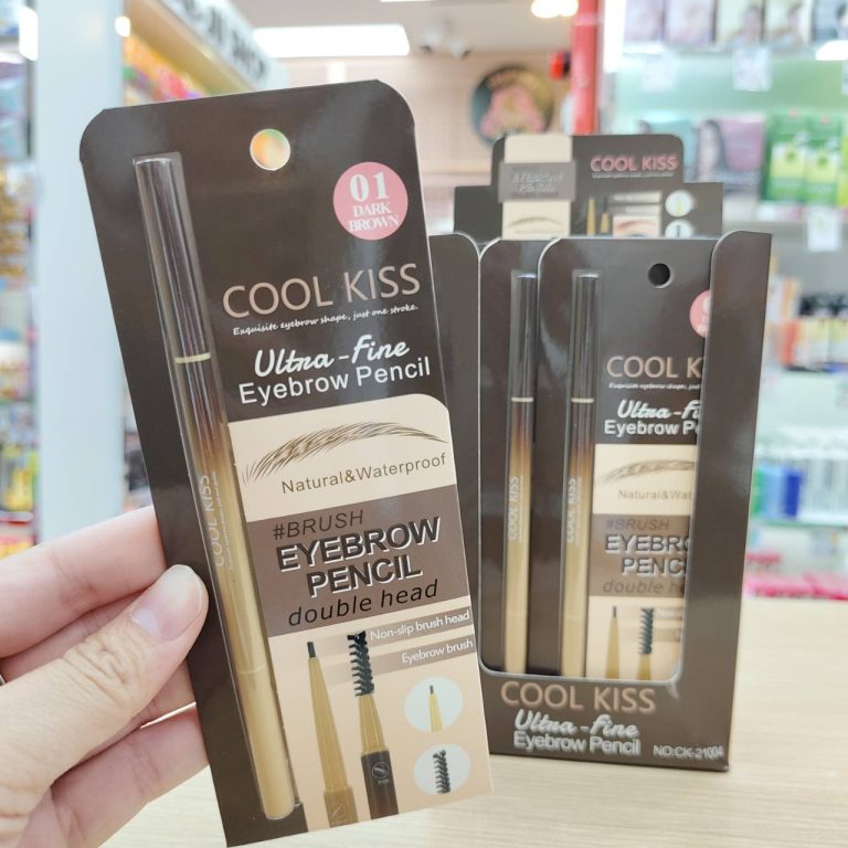 CX-YS-CK21004 Cool kiss eyebrow pencil คูล คิส อัลตร้า-ไฟน์ อายบราว เพนซิล 0.08g - 01. dark brown