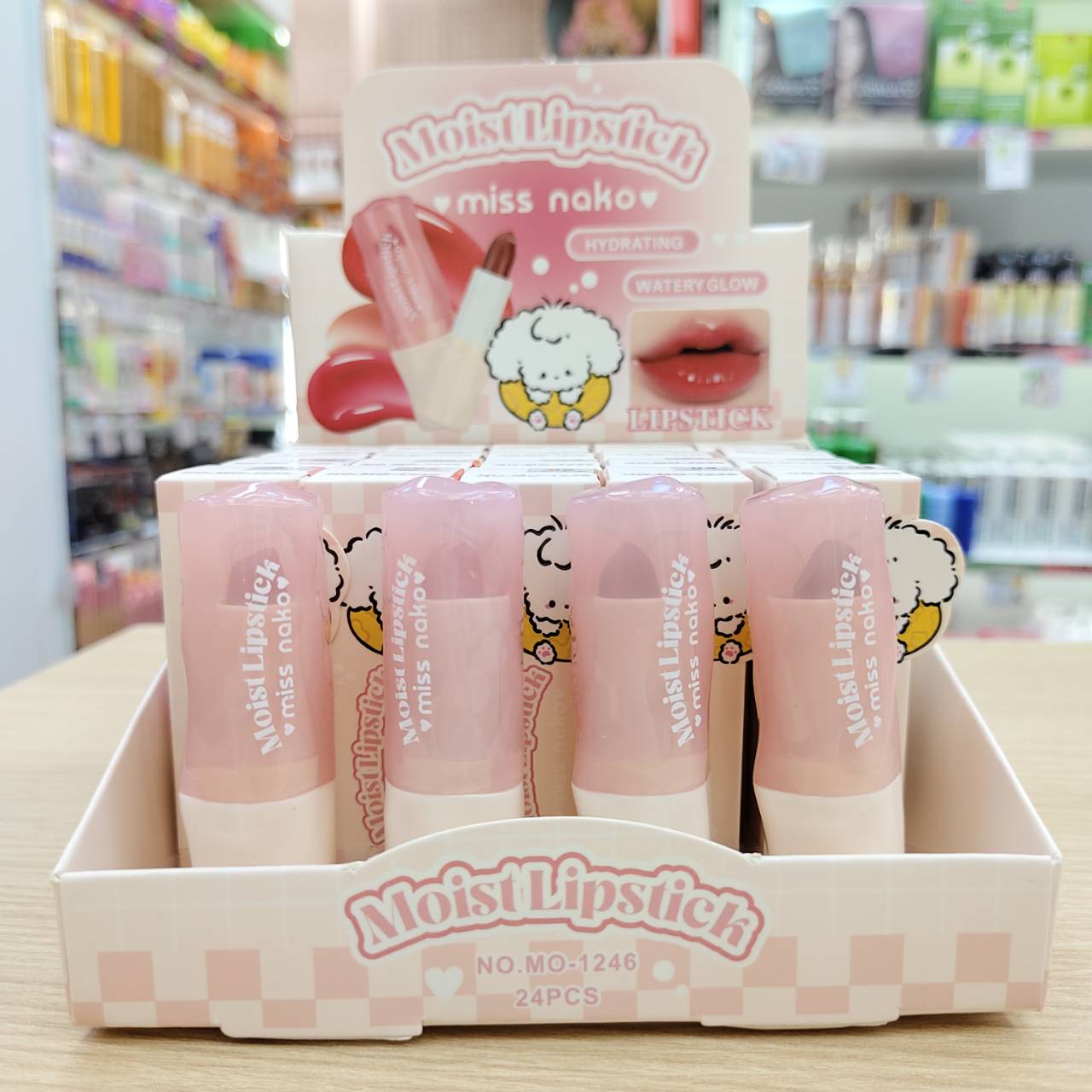 MO-1246 Miss nako moist lipstick มิส นาโกะ มอยส์ ลิปสติก 3.5