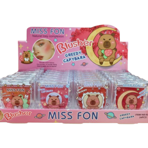 S347 Miss fon blusher ปัดแก้มหมีกล่องชมพู