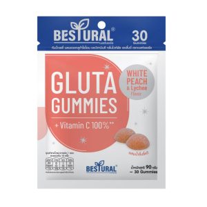 Besiural gluta gummies+vitamin c 100% เบสท์เชอรัล กลูต้า กัมมี่เจลลี่ ผสมแอลกลูต้าไธโอน 30gummies