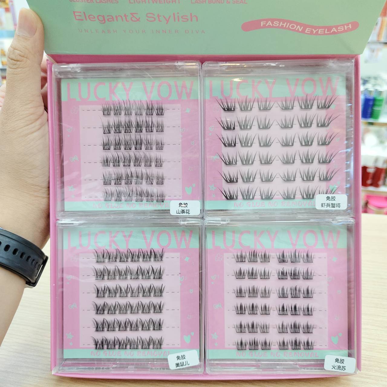 LUCKY vow cluster lashes elegant&stylish 12pcs/box - Image 6