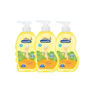 Kodomo organic baby shampoo โคโดโม ออร์แกนิค อโรเวล่า แชมพูเด็ก 400mlx3pcs