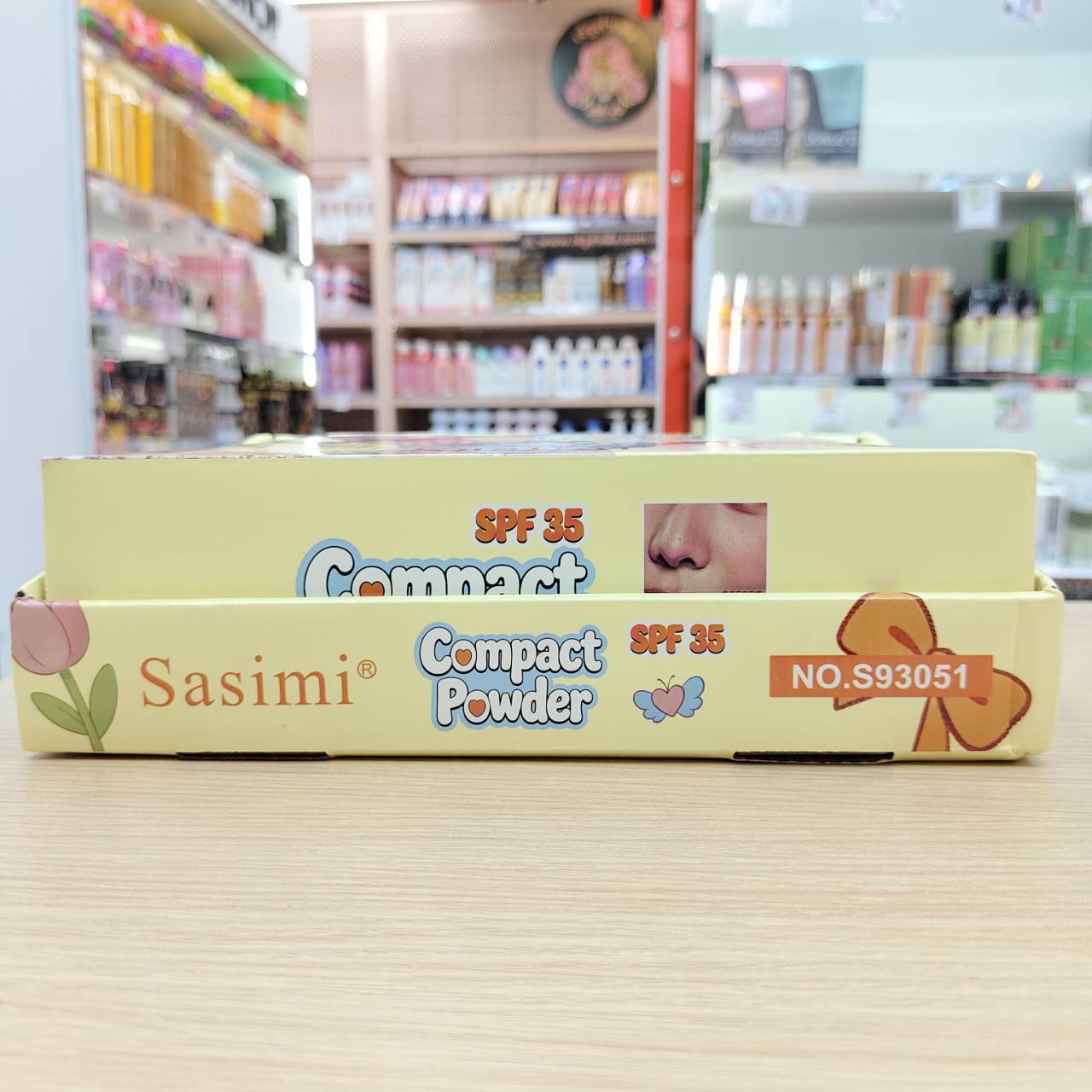 NO.S93051 Sasimi compact powder ซาซิมิ พาวเดอร์ 13gx24pcs - Image 2
