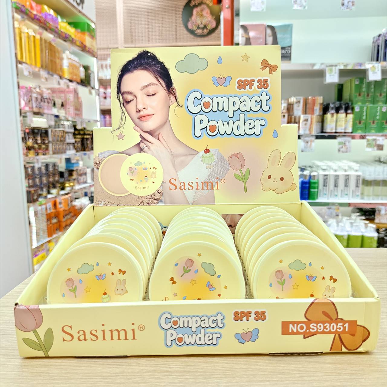 NO.S93051 Sasimi compact powder ซาซิมิ พาวเดอร์ 13gx24pcs - Image 3