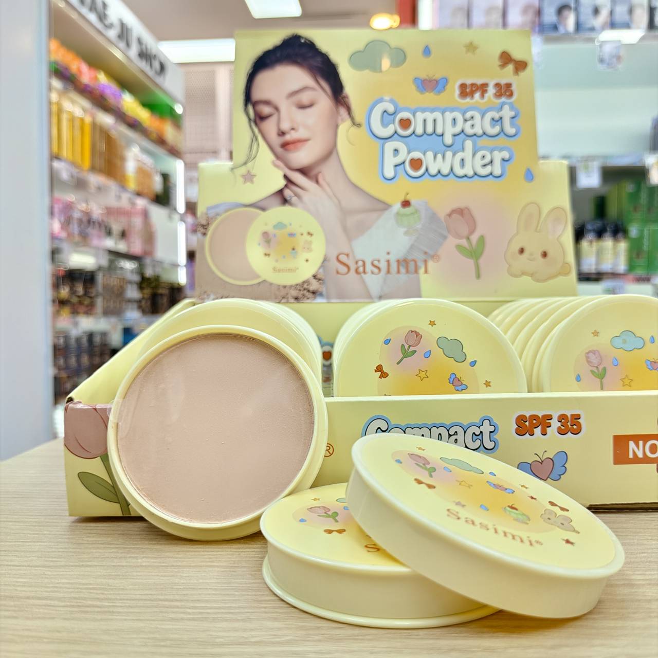 NO.S93051 Sasimi compact powder ซาซิมิ พาวเดอร์ 13gx24pcs - Image 4