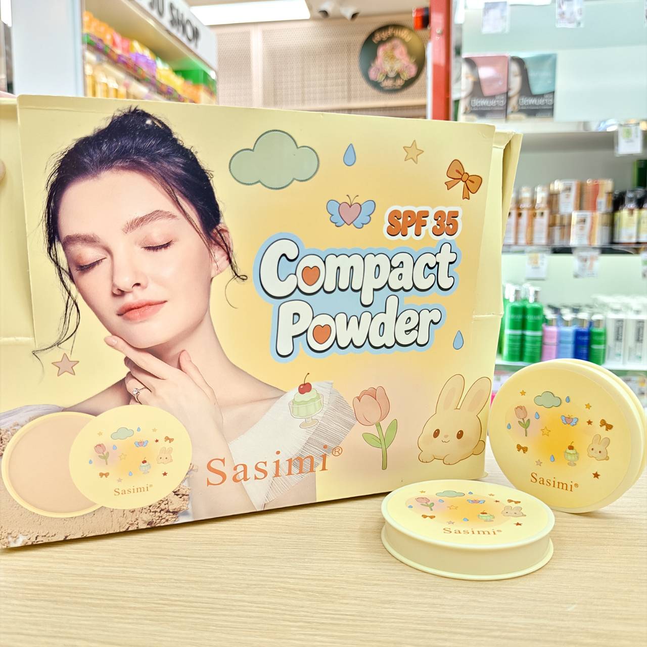 NO.S93051 Sasimi compact powder ซาซิมิ พาวเดอร์ 13gx24pcs - Image 7
