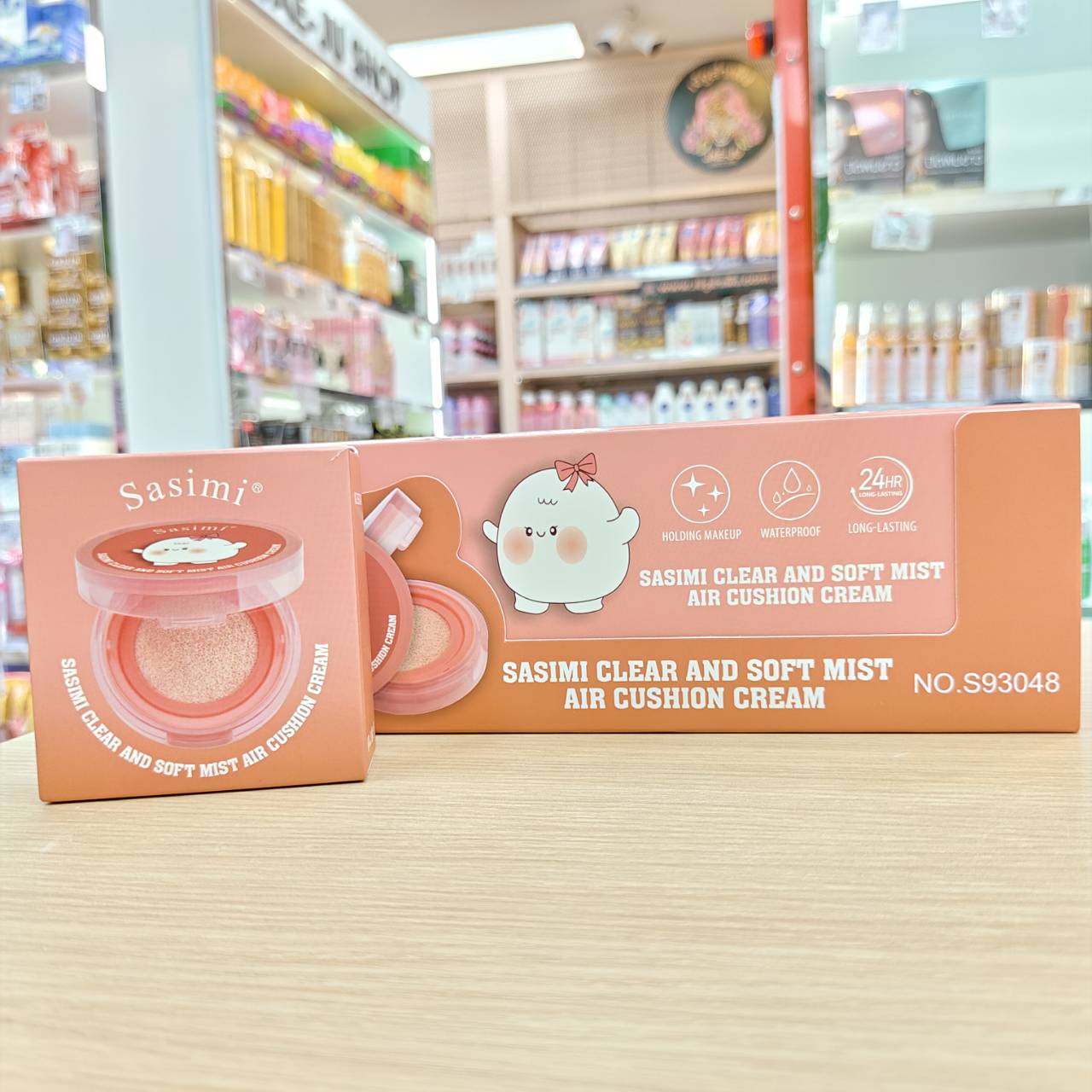 NO.S93048 Sasimi clear and soft mist air cushion cream ซาซิมิ เคลียร์ แอนด์ ซอฟท์ มิสท์ แอร์ คูชชั่น 10g - Image 3