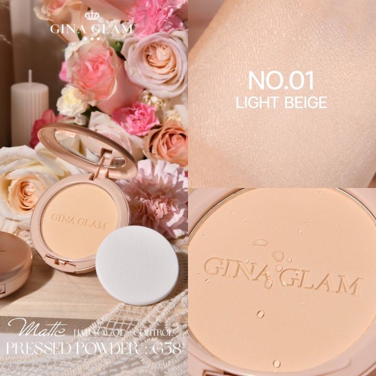 GINA GLAM MATTE NATURAL OIL CONTROL PRESSED POWDER - 01
