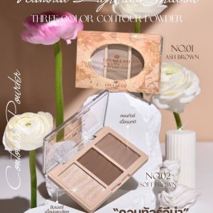GINA GLAM Natural Light and Shadow Three Colors Contour Powder