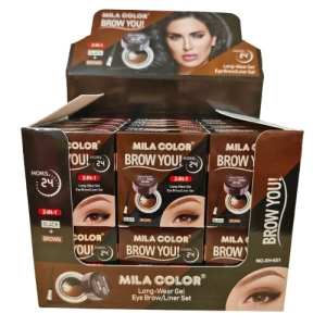 NO.XH-051 Mila color brow you 2in1 เขียนคิ้วเจล 2ช่อง
