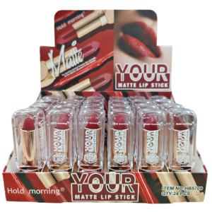 NO.HB5709 Hold morning matte lipstick ลิปสติกฝาใส x24pcs