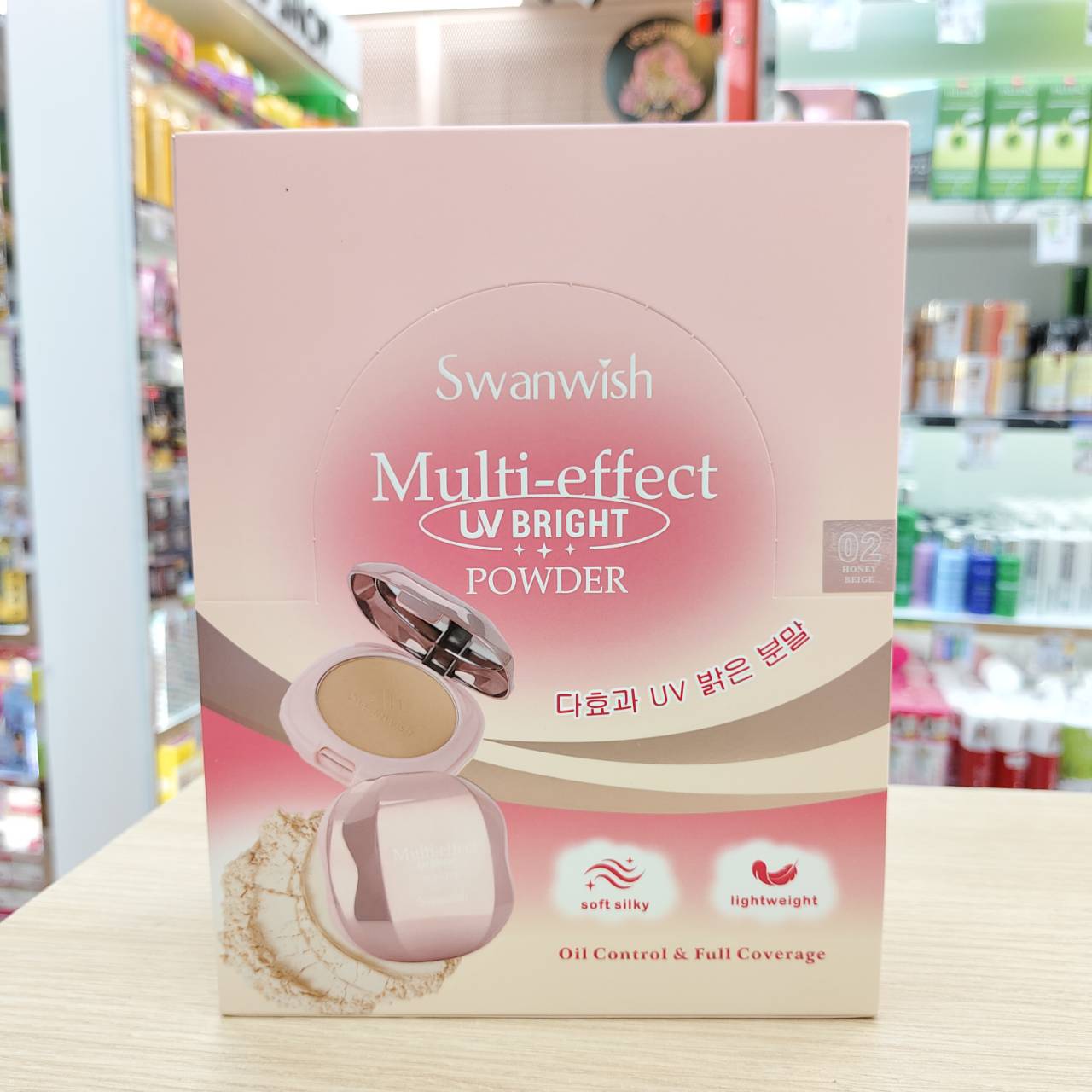 SW4005 01-02 Swanwish multi-effect uv bright powder สวอนวิช มัลติ เอฟเฟ็กต์ ยูวีไบรท์ พาวเดอร์ 22g - Image 3