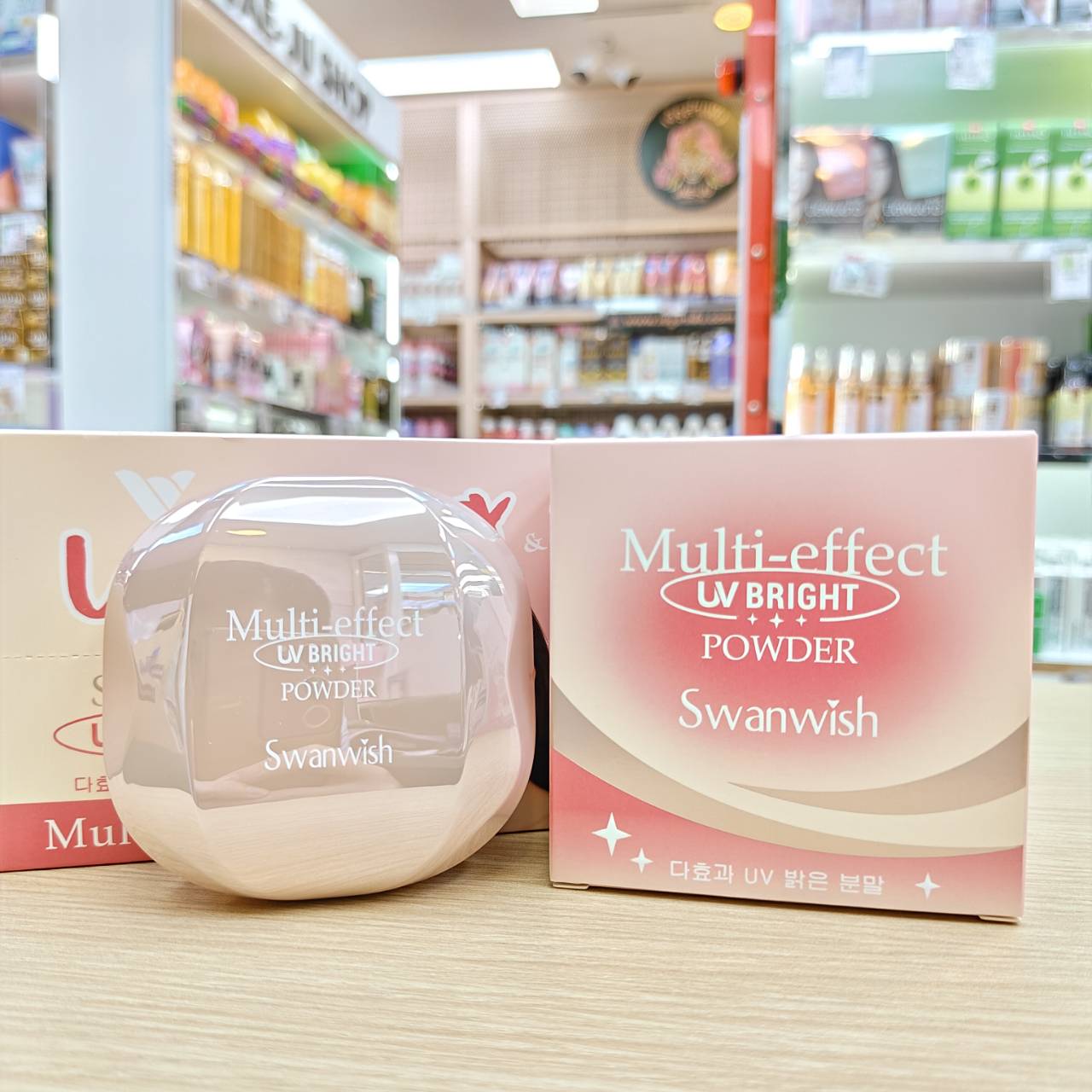 SW4005 01-02 Swanwish multi-effect uv bright powder สวอนวิช มัลติ เอฟเฟ็กต์ ยูวีไบรท์ พาวเดอร์ 22g - Image 5