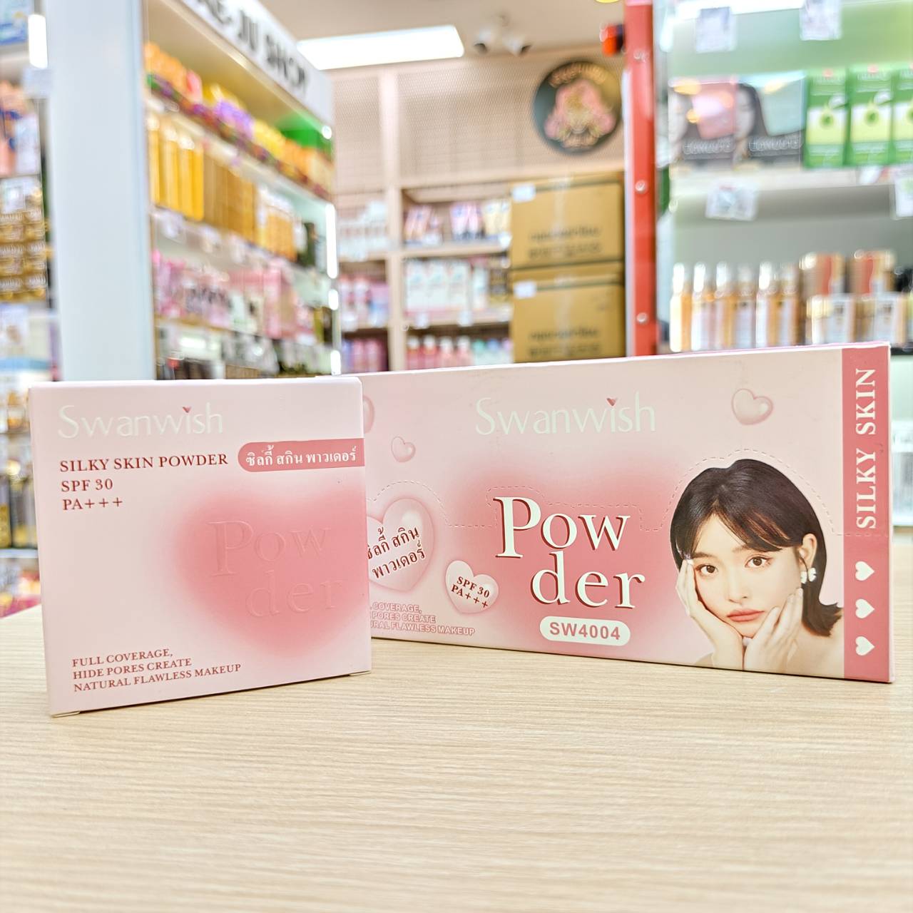 SW4004#1-3 Swanwish Silky skin powder สวอนวิช ซิลกี้ สกิน พาวเดอร์ มี3เบอร์ให้เลือก 13g - Image 3