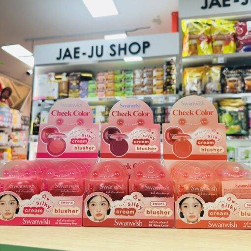 SW5016# 1-3 Swanwish cheek color soft&natural silky cream blusher 3.3g