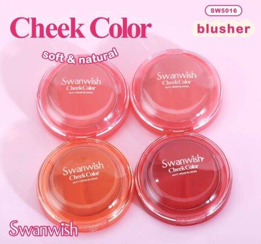 SW5016# 1-3 Swanwish cheek color soft&natural silky cream blusher 3.3g - Image 5