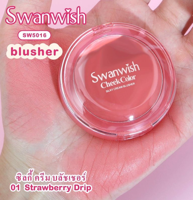SW5016# 1-3 Swanwish cheek color soft&natural silky cream blusher 3.3g - 01. strawberry drip