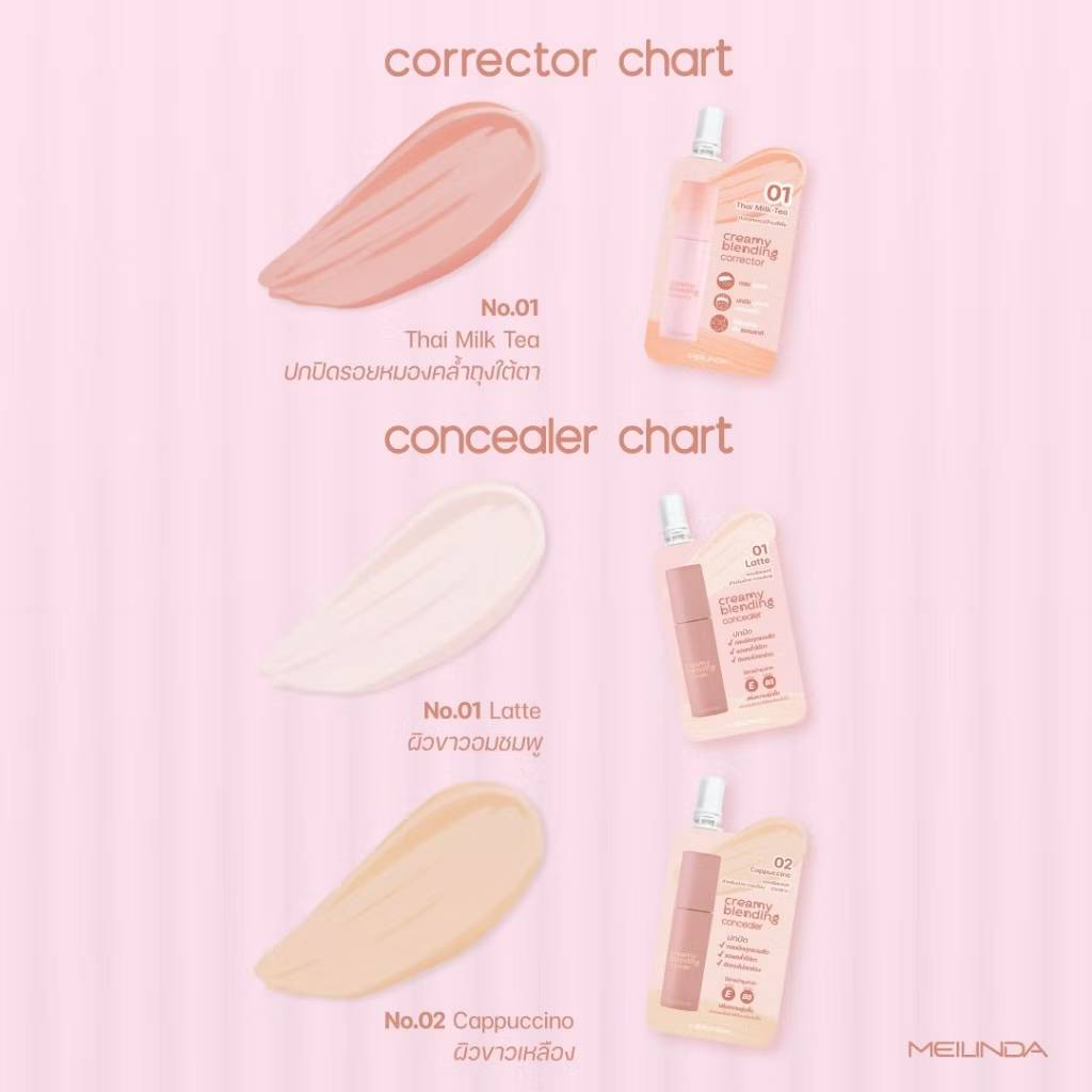 MC 8020 Meilinda creamy blending concealer เม ลินดา ครีมมี่ เบลนดิ้ง คอนซิลเลอร์ 2gx6pcs - Image 18