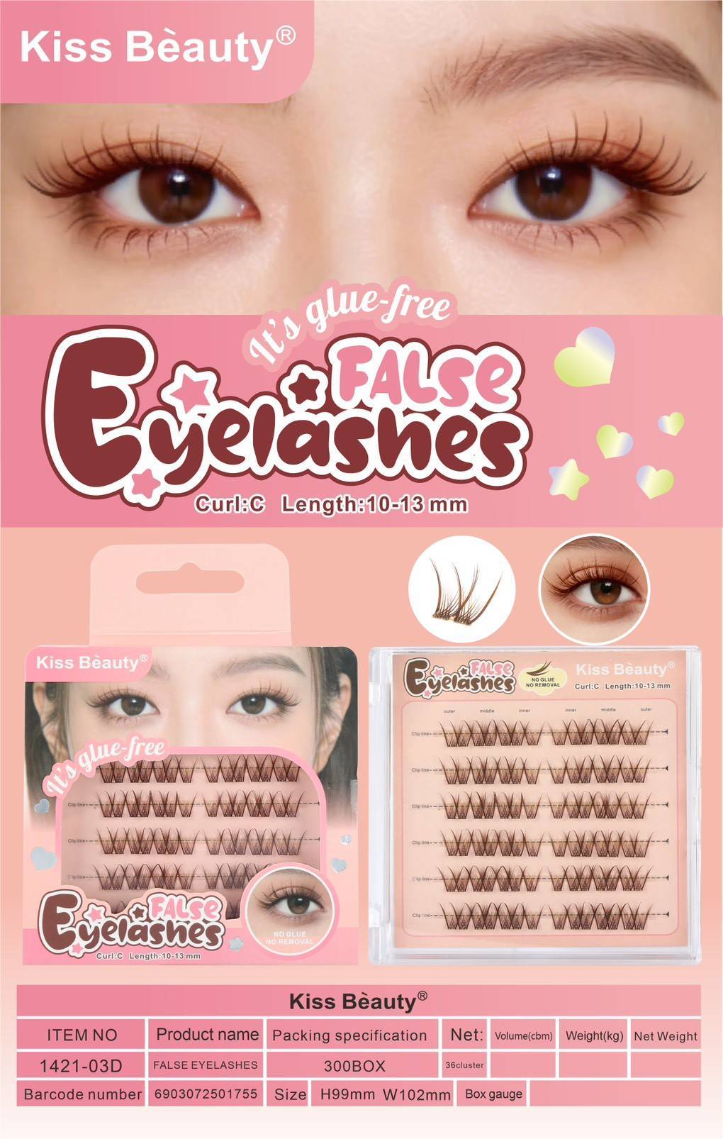 NO.1421-03 Kiss beauty eyelashes false คิสบิวตี้ ขนตาปลอม - Image 14