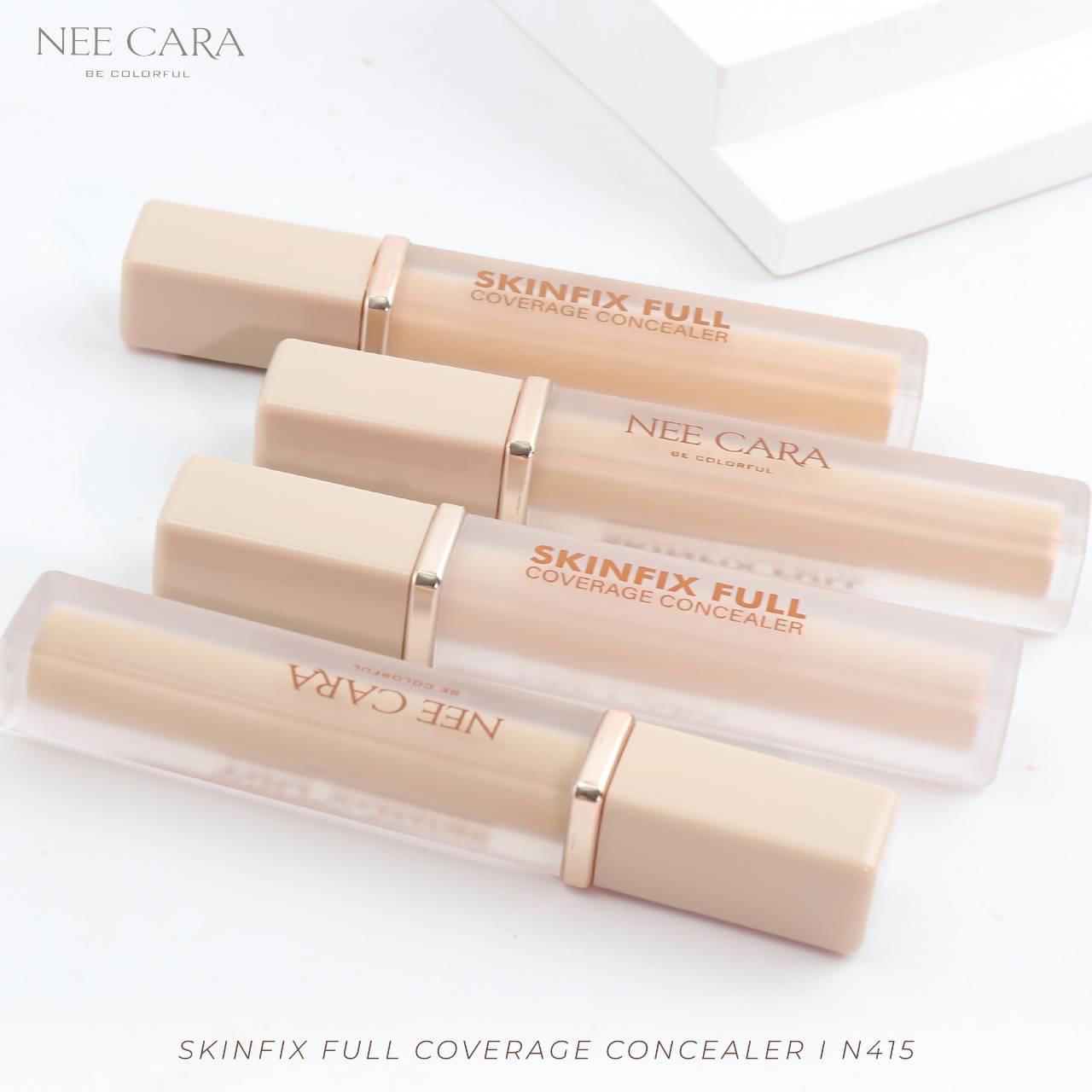 NO.N415 Nee cara skinfix full coverage concealer นี คารา บี คัลเลอร์ฟูล สกินฟิกซ์ ฟูลคัฟเวอเรจ คอนซีลเลอร์ 5.5g - Image 6