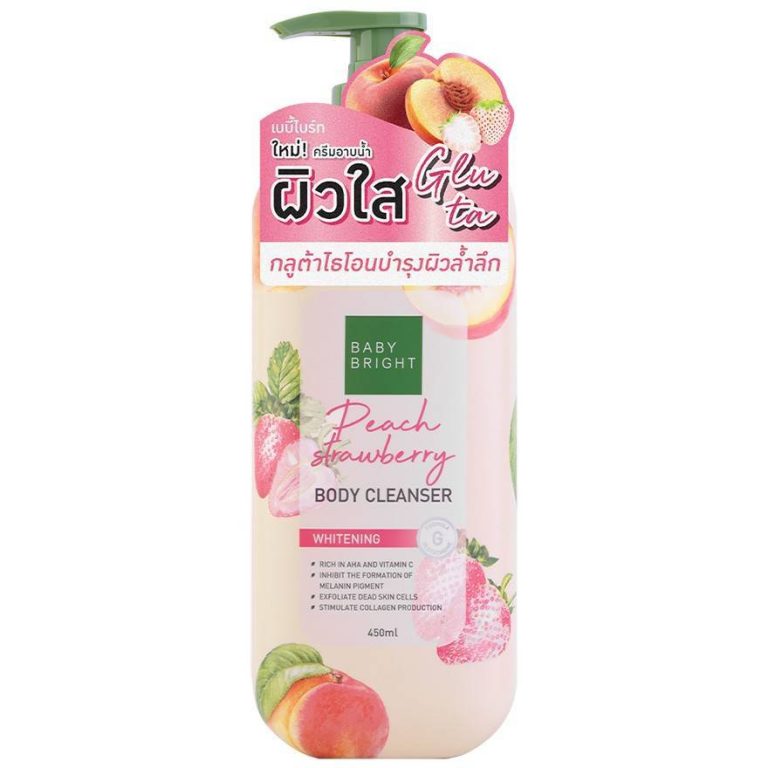 BABY BRIGHT BODY CLEANSER - Peach strawberry
