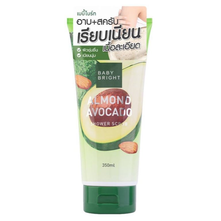 BABY BRIGHT SHOWER SCRUB - ALMOND AVOCADO