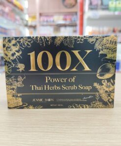 Jennie Moon 100X power of Thai herbs scrub soap เจนนี่มูน สบู่สครับ 160g