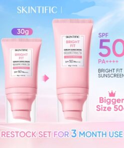 Skintific msh niacinamids serum sunscreen glow&bright สกินทิฟฟิค msh ไนอะชินาไมด์ ซันสกรีน โกลว์แอนด์ไบร์ท