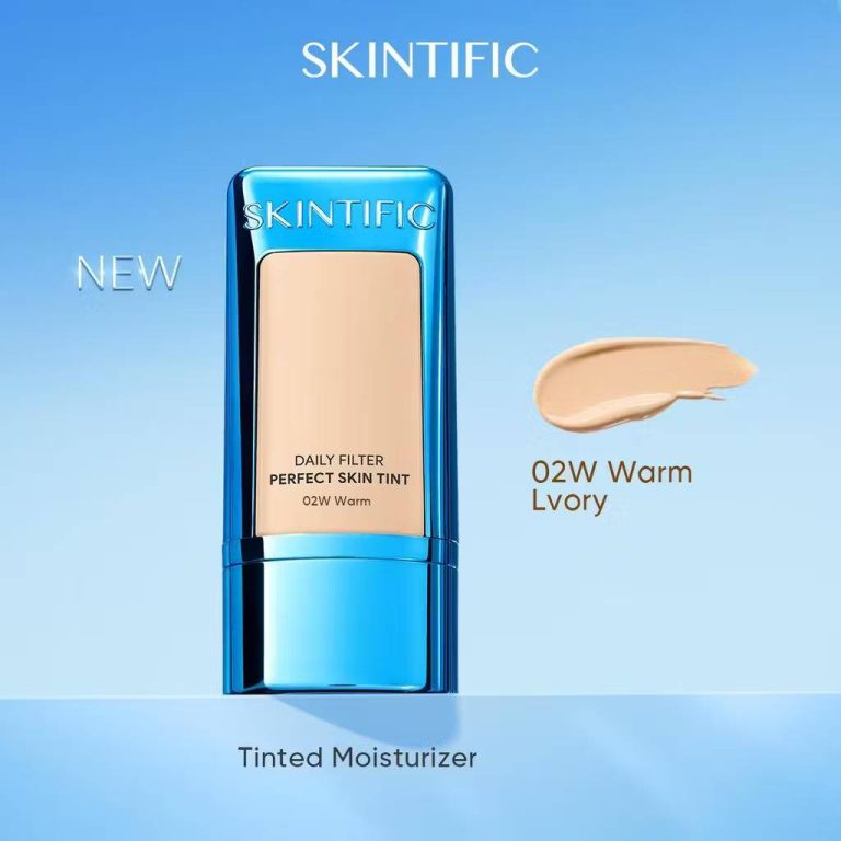 Skintific daily filter perfect skin tint สกินทิฟฟิค เดลี่ ฟิลเตอร์ เพอร์เฟกต์ สกิน ทิ้นท์ 28g - #02W warm lvory