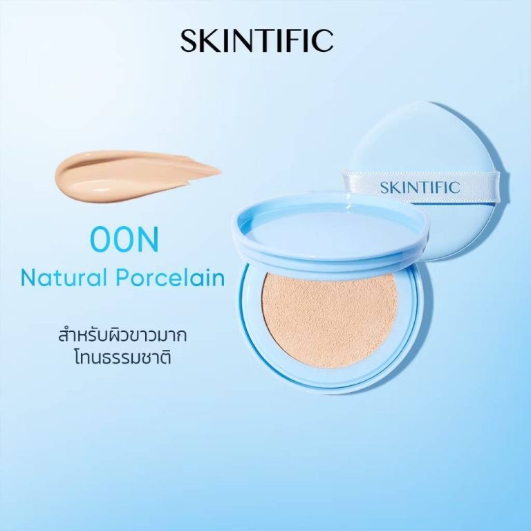 Skintific perfect stay velvet matte cushion สกินทิฟฟิค เวลเวท แมทท์ คุชชั่น 11g - #00N natural porcelain