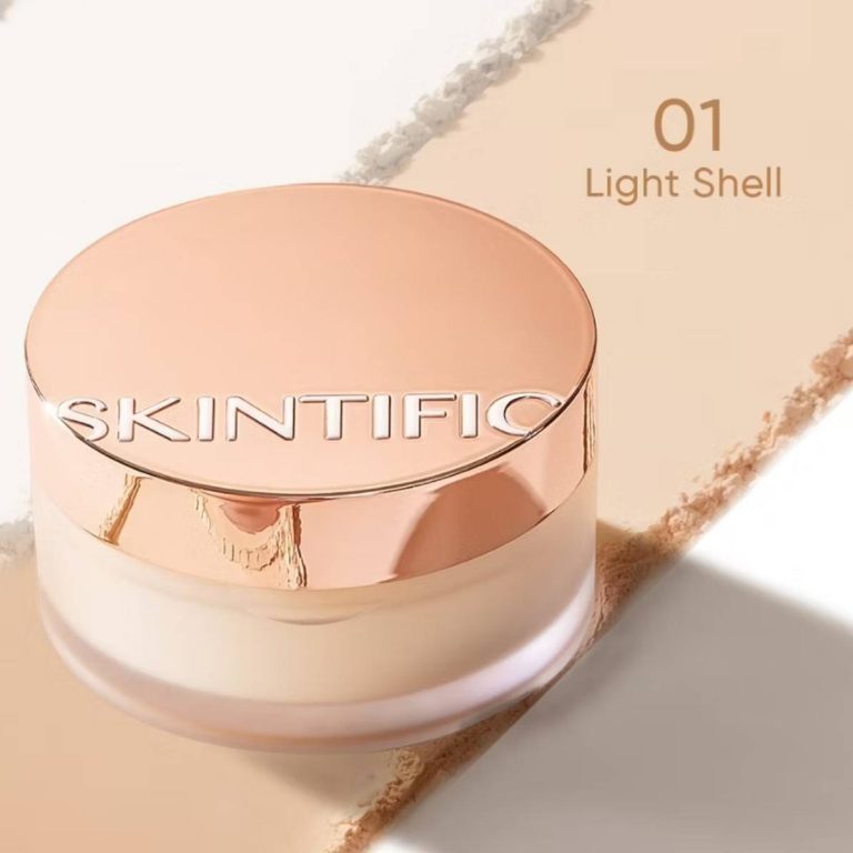 Skintific invisitouch uitra stay loose powder สกินทิฟฟิค อินวิชิทัช อัลตร้า สเตย์ ลูส พาวเดอร์ 10g - #01 Light shell