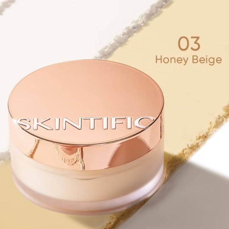 Skintific invisitouch uitra stay loose powder สกินทิฟฟิค อินวิชิทัช อัลตร้า สเตย์ ลูส พาวเดอร์ 10g - #03 Honey beige