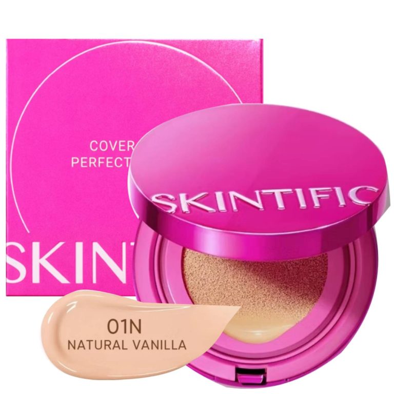 Skintific cover glow perfect cushion สกินทิฟฟิค โกลว์ เพอร์เฟกซ์ คุชชั่น 11g - #01N natural vanilla