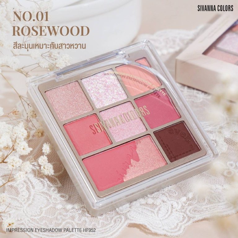 SIVANNA COLORS IMPRESSION EYESHADOW PALETTE - ROSEWOOD