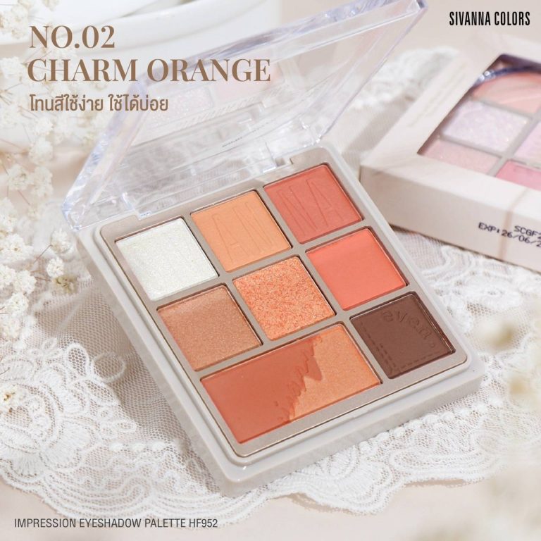 SIVANNA COLORS IMPRESSION EYESHADOW PALETTE - CHARM ORANGE