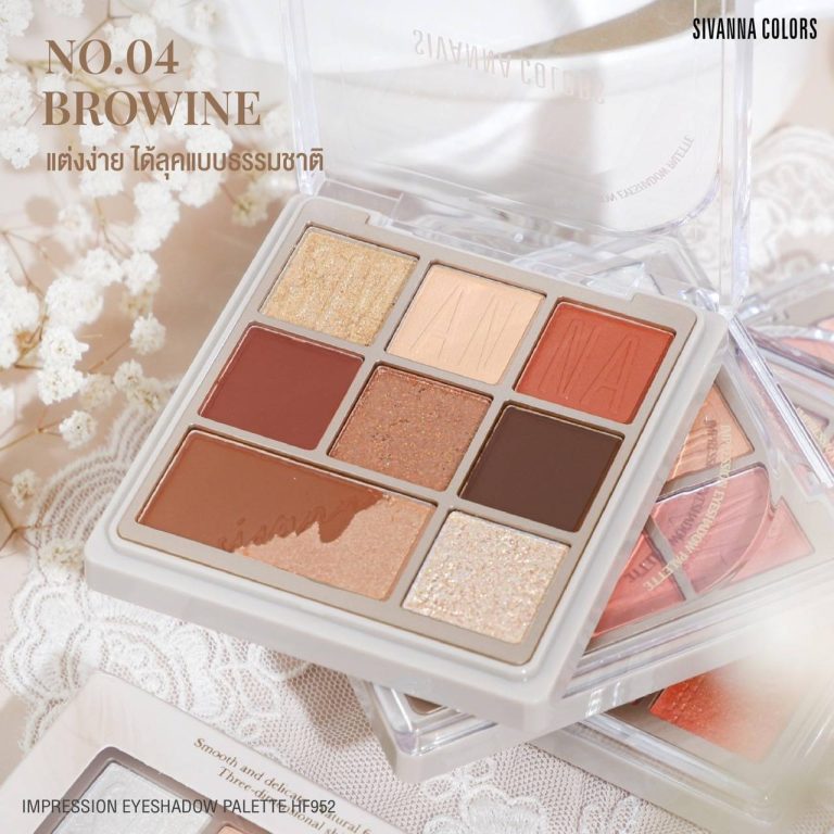 SIVANNA COLORS IMPRESSION EYESHADOW PALETTE - BROWNIE
