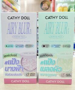 Cathy doll airy blur powder pact เคที่ดอลล์ แอรี่เบลอ พาวเดอร์ 2เฉดสี 4.5g