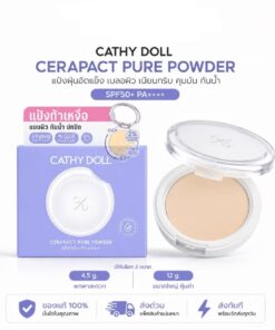 Cathy doll cerapact powder spf50+pa++++ เคที่ดอลล์ เซราแพ็คเพียวพาวเดอร์ 12g