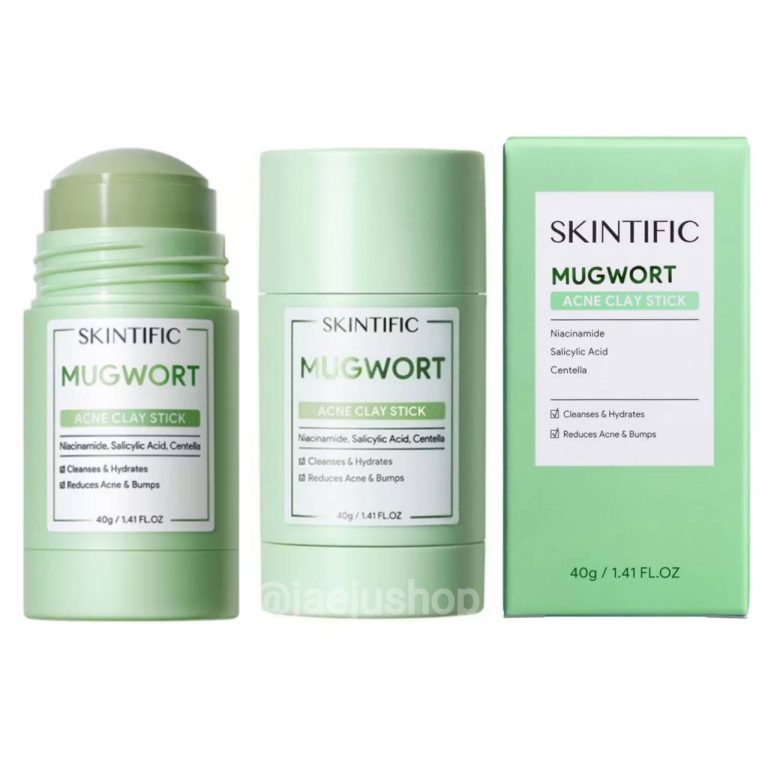 Skintific mask clay stick สกินทิฟฟิค มาร์ค เคลย์ สติ๊กซ์ 40g - 03. Mugwort acne clay