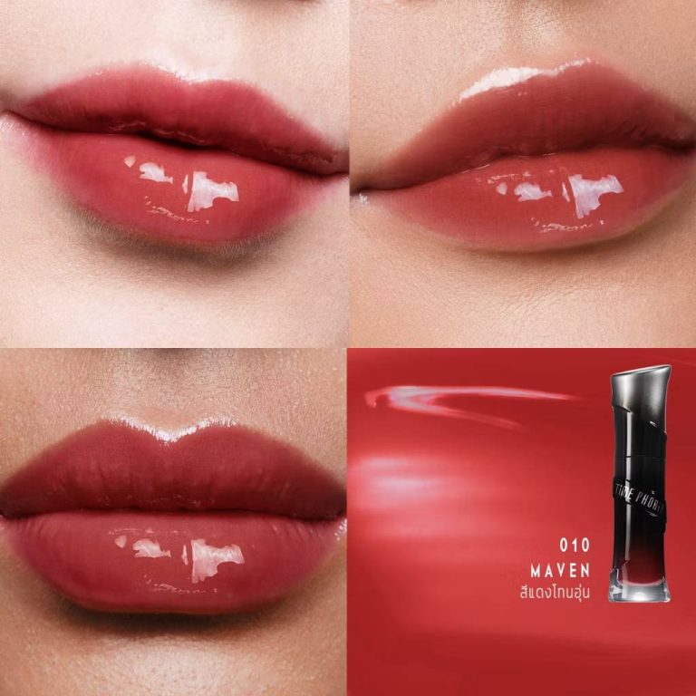 Time phoria lunara frost 3d lip gloss TPR ลูนาร่า ฟรอสต์ 3ดี กลอส 4ml - 01. #010 maven