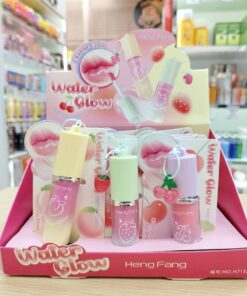 NO.H7132 Heng fang water glow fruit falvour เฮงฟัง เชนจ์ คัลเลอร์ ลิปกลอส (4g.x12pcs mixed color)
